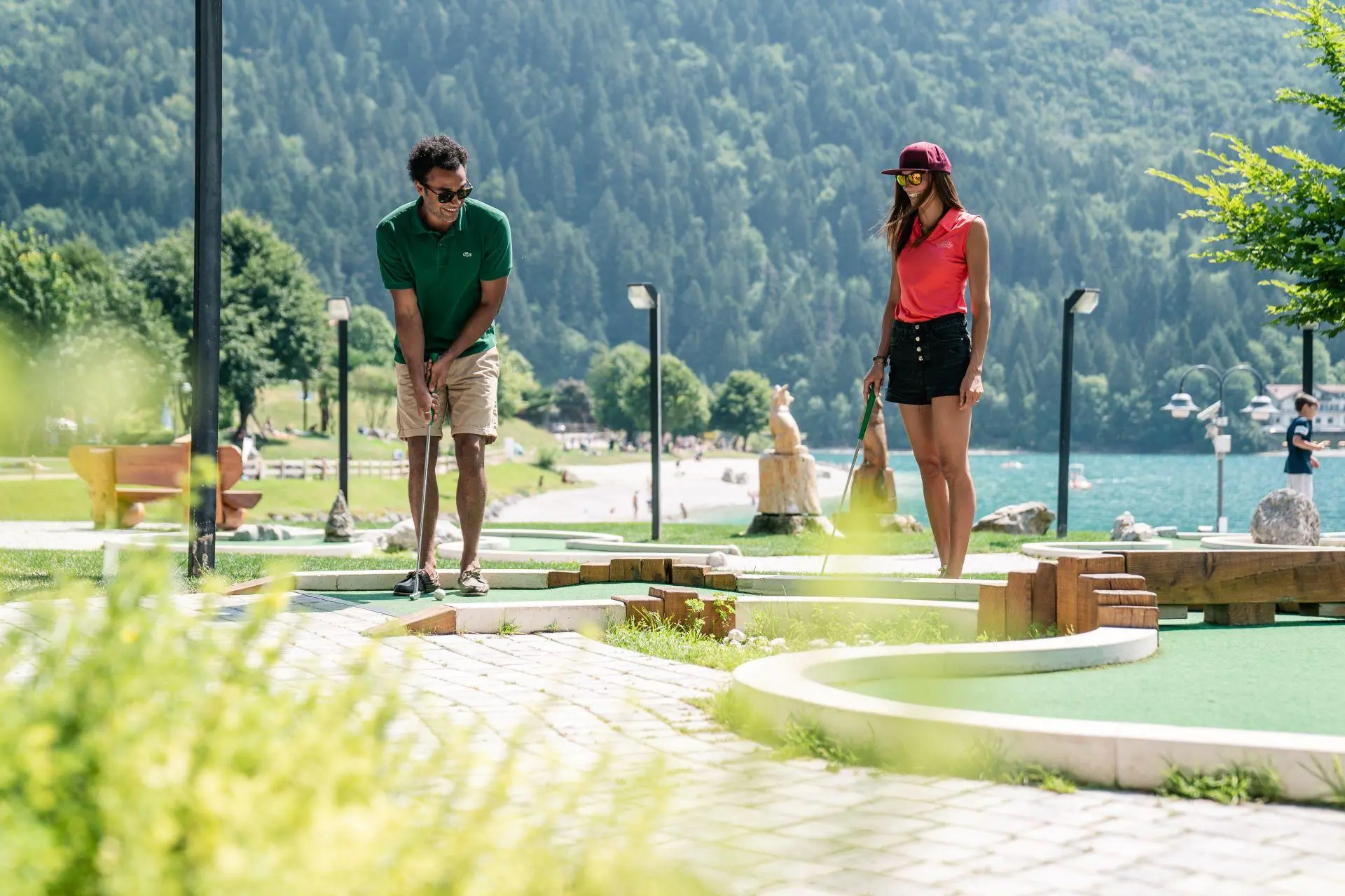 Minigolf a Molveno